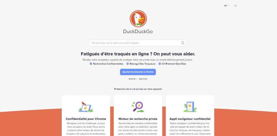 Moteur de recherche DuckDuckGo