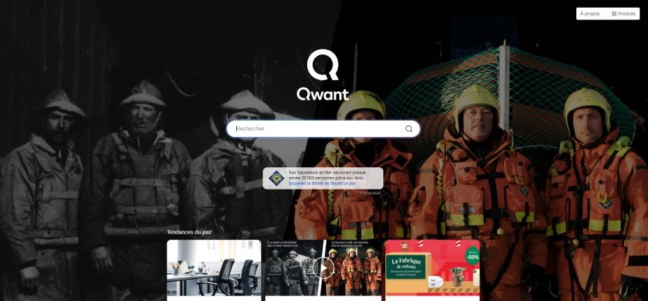 Moteur de recherche Qwant