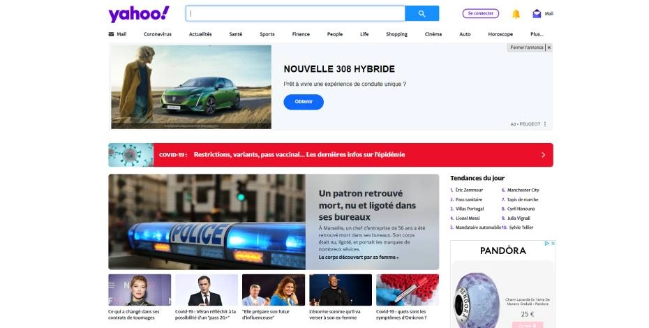 Moteur de recherche Yahoo!